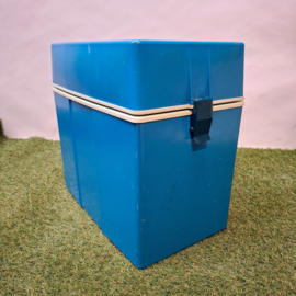 Retro Koelbox - Blauw - Flower Power