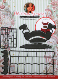 Cutting Die - Snijmal - Yvonne Creations - Christmas Scenery - Chimney