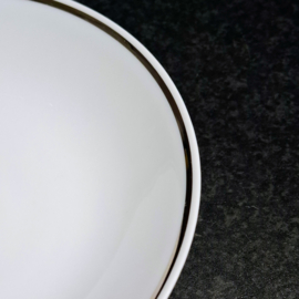 Mosa Maastricht Diep Bord Ø 19,5 cm – Zilver Randje