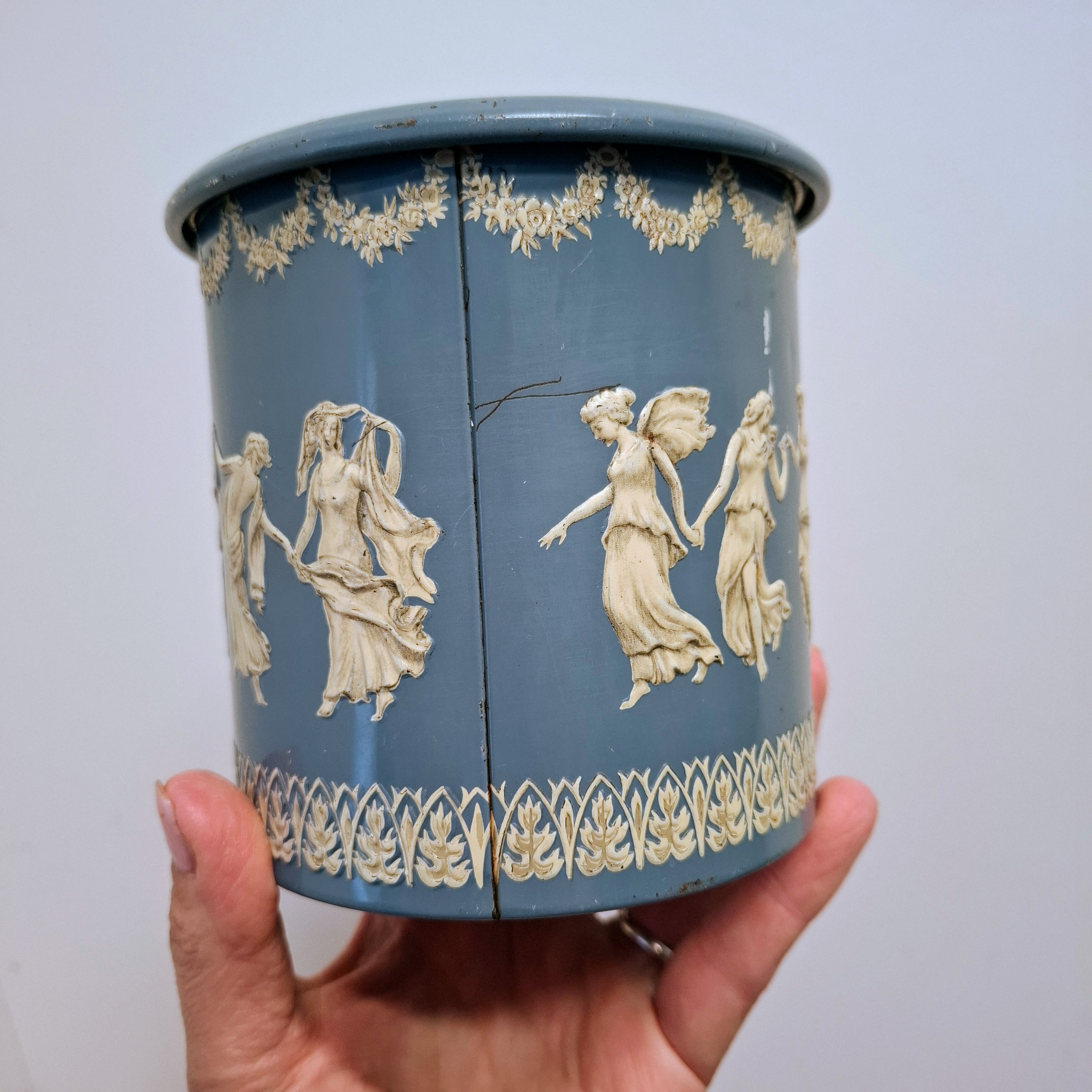 Blauw/wit Blik -  Griekse Afbeelding
