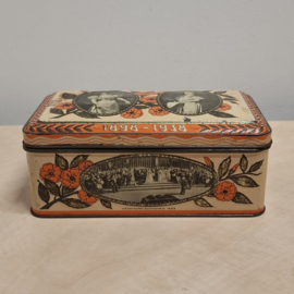 Koektrommel / Koekblik Koningshuis - Jubileum Blik - 1898 – 1938