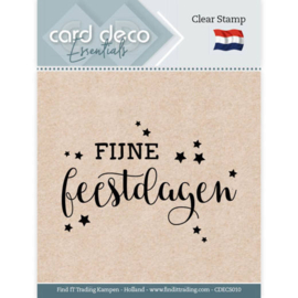 Card Deco Essentials - Fijne Feestdagen - Kerst - Clear Stamp