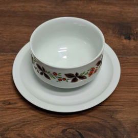 Soepkom met vast onderbord -  Bavaria Schumann Arzberg Germany