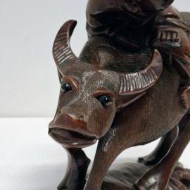 Houten Beeld - Sculptuur - Buffel