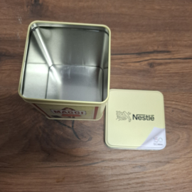 MAGGI / NESTLE Jubileum Blik vierkant  150 jaar Nestle