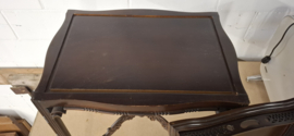 Chippendale Mahonie Houten Butler of Bijzettafel -  Afneembaar dienblad