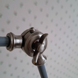 Vloerlamp Grijs Metaal met Dimmer