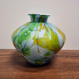 FIDRIO Holland Vaas - Glas - Belly - Hoogte 18 cm