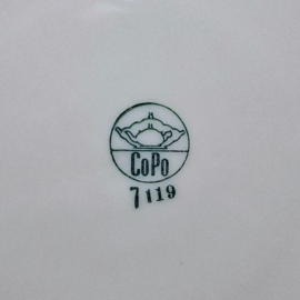 Vintage Gebakset - Taart - CoPo - Roos - Bord met 10 Kleinere bordjes