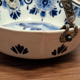 Schaaltje met verzilverd hengsel - Delfts Blauw