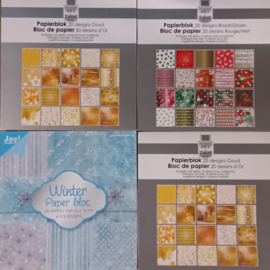 Papierblokken 20 - Kerst / Winter - Hobby - Knutselen