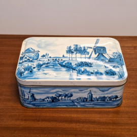 Blik - Koektrommel - Patria Biscuits , Crackers, Amsterdam Holland