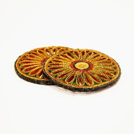 Onderzetter - Raffia - Retro - Set van 2 Stuks