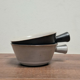 Vintage Soepkommen - Zwart en Grijs 2 stuks