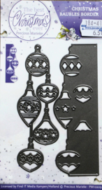 Cutting Die - Snijmal - Precious Marieke - The best Christmas ever - Christmas Baubles Border