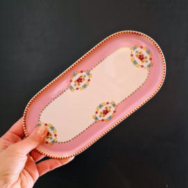 PIP Home - Ovaal Bordje - Cakeschaal - Roze