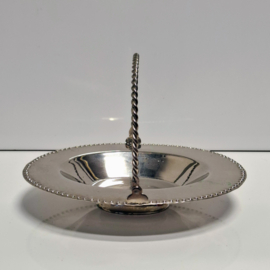 Verzilverd Ovaal Hengsel Schaaltje - Bonbons / Snoepjes