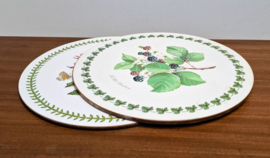 2 Onderzetters - Portmeirion Pomona - The wild Blackberry / Cyclamen