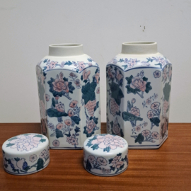 Set met 1 Bloempot  – 2x Dekselpot – 1 Grote Dekselpot