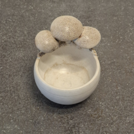 Klein Bloempotje met Paddestoelen - Mini - Herfst - Ø 8 x H 5 - 9 cm