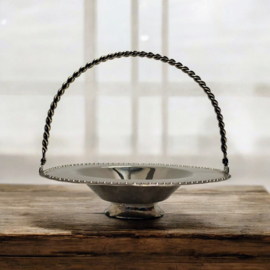 Verzilverd Ovaal Hengsel Schaaltje - Bonbons / Snoepjes