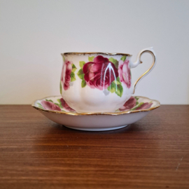 Royal Albert - Old English Rose - Heren Kop & Schotel