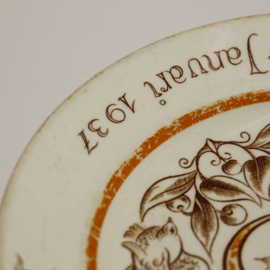 Herinneringsbord / Wandbord - Huwelijk Juliana & Bernhard