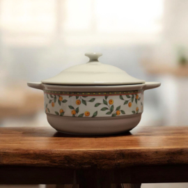 Art Design Koffietijd Dekschaal - Sinaasappelmotief