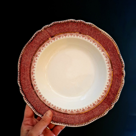 6x Diep Bord / Soepbord - Marlborough Alfred Meakin England Ø 25,5 cm