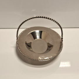 Verzilverd Ovaal Hengsel Schaaltje - Bonbons / Snoepjes