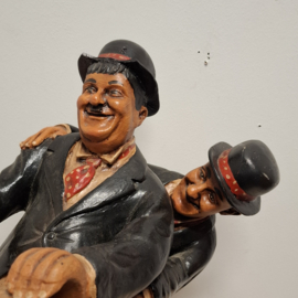 Beeld van Laurel en Hardy op de Fiets - Dikke en de Dunne