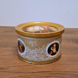 Vintage Rond Blikje - Blik / Opbergen