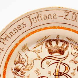 Herinneringsbord / Wandbord - Huwelijk Juliana & Bernhard