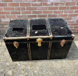 Vintage zwarte koffer/kist