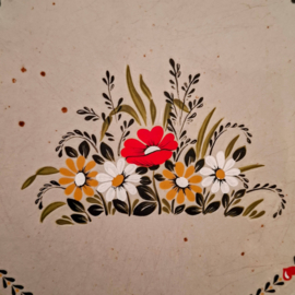 Vintage Winterling Bord Ø 25,5 cm - Dinerbord - Bloemen en Hartjes