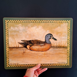 Pimpernel Placemat Eend - David Carter Brown - Blauwvleugeltaling