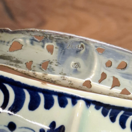 Delfts Blauw Schaaltje met 4 vakken - Zilpla W.B. - Hors-d'oeuvre