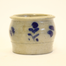 Keulse pot - Boterpot / Zoutpot - Gres - Bloempot - Ø 13,5 cm x H 11 cm