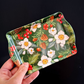 Klein Dienblad Melamine Winter Flora Green