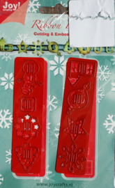 Cutting Die - Snijmal - Joy! - Ribbon Buttons