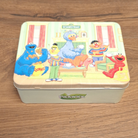 Pickwick - Koektrommel / Blik - Sesamstraat - Reliëf deksel