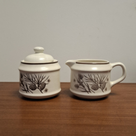 Roomset - Suikerpot en Melkkannetje - Grindley Pinewood