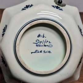 Schaaltje met verzilverd hengsel - Delfts Blauw