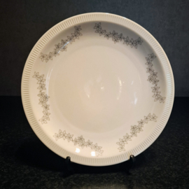Vintage Bord Arzberg met grijze Bloemetjes Ø 21,5 cm