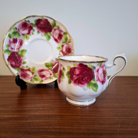 Royal Albert - Old English Rose - Heren Kop & Schotel