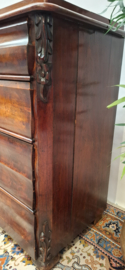 Antieke Biedermeier Commode van Mahoniehout