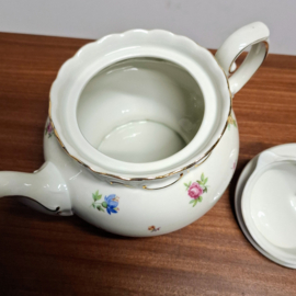 Vintage Theepot met Bloemetjes