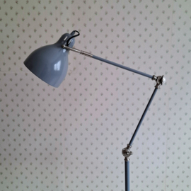 Vloerlamp Grijs Metaal met Dimmer