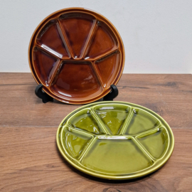 2 Vintage Fondueborden - Bord
