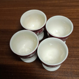 4 Eierdopjes - Avon Scenes Palissy England